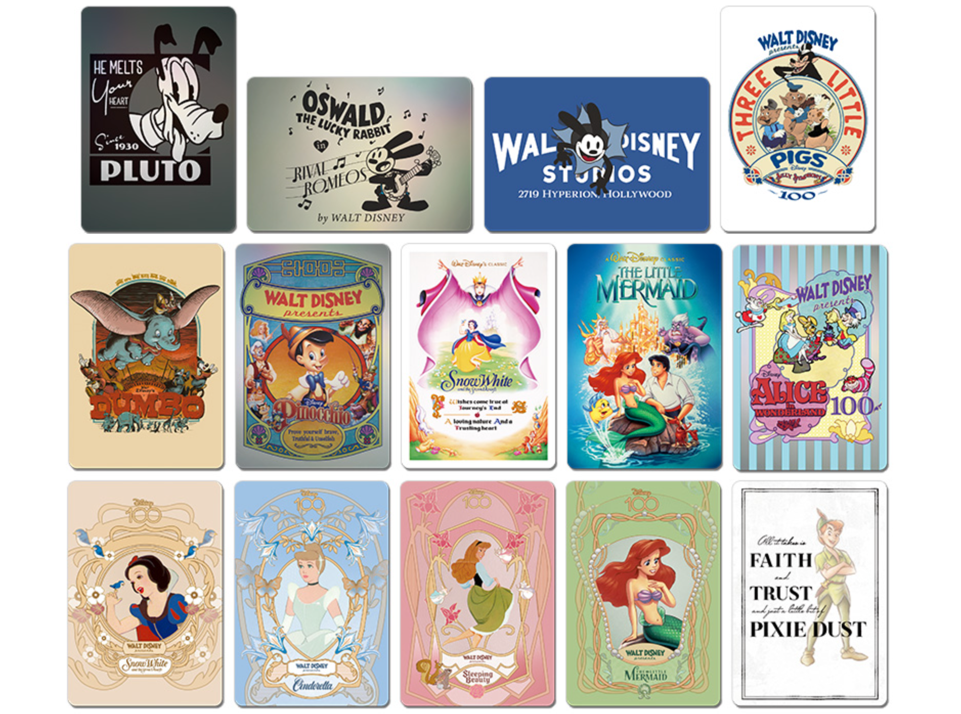 Disney 100周年 2023 カード EDITION コレクションカード - 使用済切手
